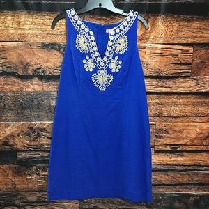 Blue and Gold Lilly Pulitzer Dress